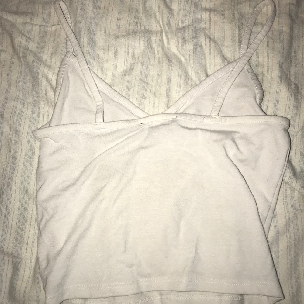 cute white tank top